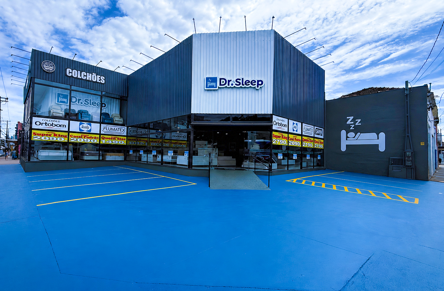 Fachada da loja Dr. Sleep - Francisco Junqueira em Ribeirão Preto